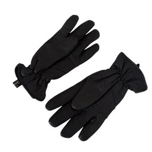 Black Leather Gloves for Men - Sheepskin Insulated,  Stylish (Size M)